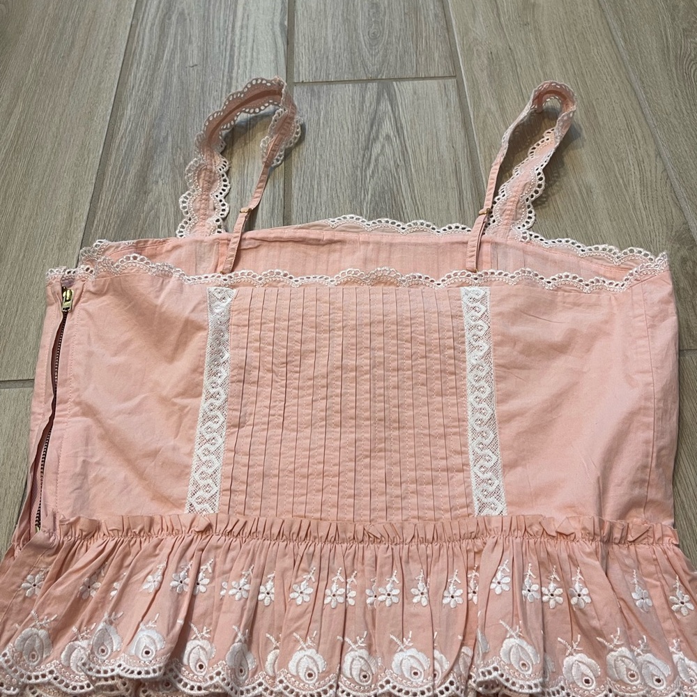 NWT LoveShackFancy Skipper Bustier Bubble Bath Pink Sz 8 - Picture 9 of 16